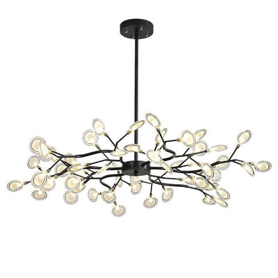 Lyra Branch LED Chandelier for Living and Dining Areas Minimalist Ceiling Light OpalDwell