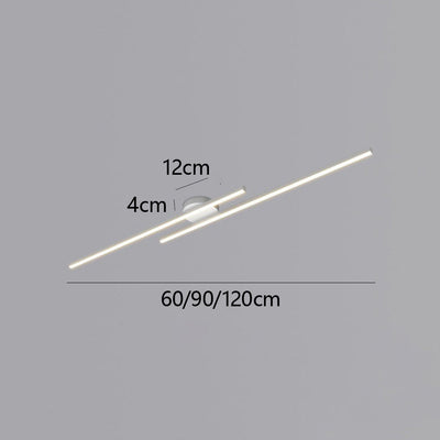 LumenVale Minimalist Aluminum LED Semi Flush Ceiling Light For Living Rooms OpalDwell