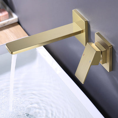 LumaLine Concealed Wall-Mount Sink Faucet, One-Handle OpalDwell