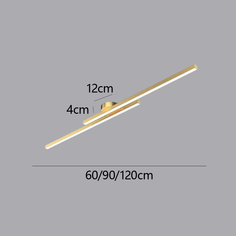 LumenVale Minimalist Aluminum LED Semi Flush Ceiling Light For Living Rooms OpalDwell