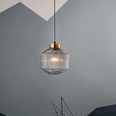 Quell Drum Pendant Lamp Modern Glass Pendant Light Glow - OpalDwell