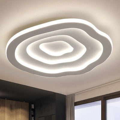 AureliaWave Wavy Acrylic Ceiling Light With Warm White LED Energy Efficient - OpalDwell