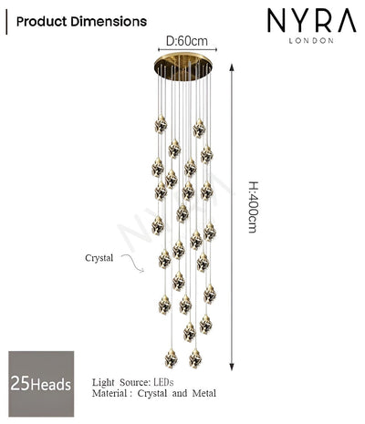 Liora | Crystal Chandelier - OpalDwell
