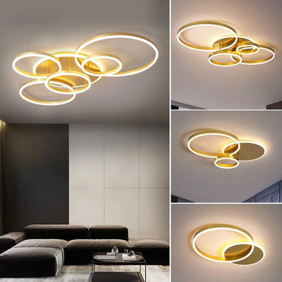 LunaRing LED Ceiling Light with Soft Tranquil Ambient Glow - OpalDwell