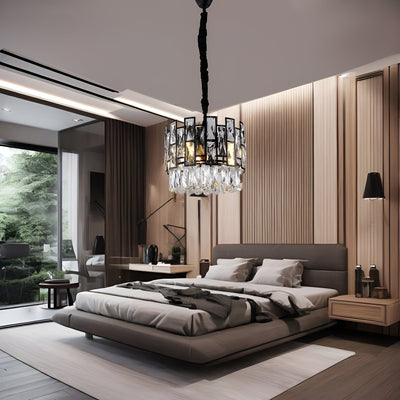 Celestia Crystal Pendant Light in Stainless Steel and LED - OpalDwell