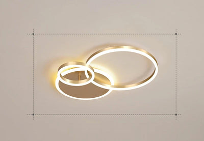 LunaRing LED Ceiling Light with Soft Tranquil Ambient Glow - OpalDwell
