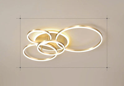 LunaRing LED Ceiling Light with Soft Tranquil Ambient Glow - OpalDwell