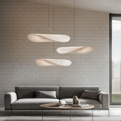 Lyra Premium Silk Leaf LED Chandelier With Nordic Glow OpalDwell
