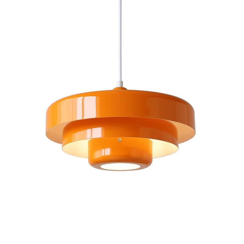Lumenari Adjustable LED Pendant Light For Kitchen Dining Midcentury Iron Shade - OpalDwell