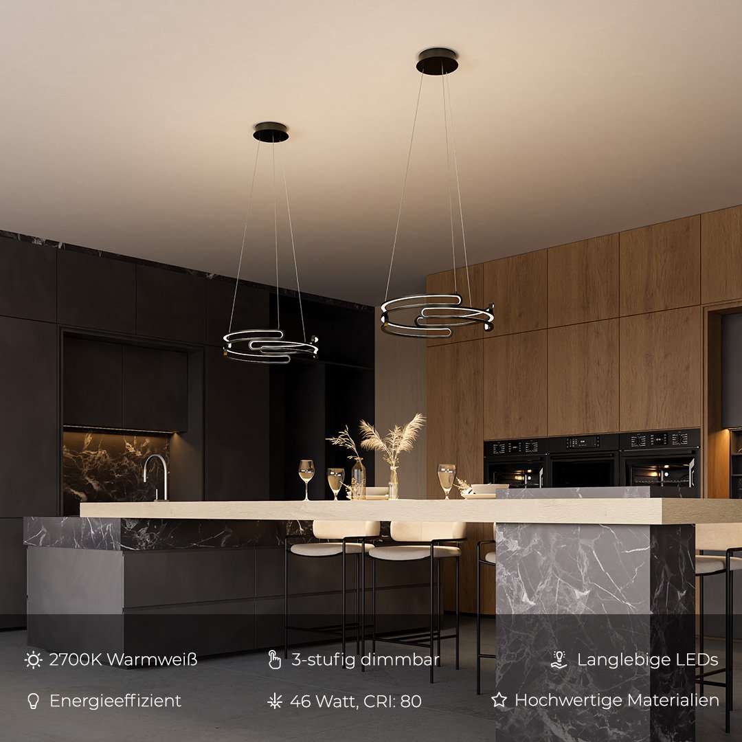 Quorra Steel Pendant Lamp Industrial LED Lighting Series - OpalDwell