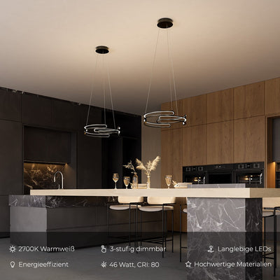 Quorra Steel Pendant Lamp Industrial LED Lighting Series - OpalDwell