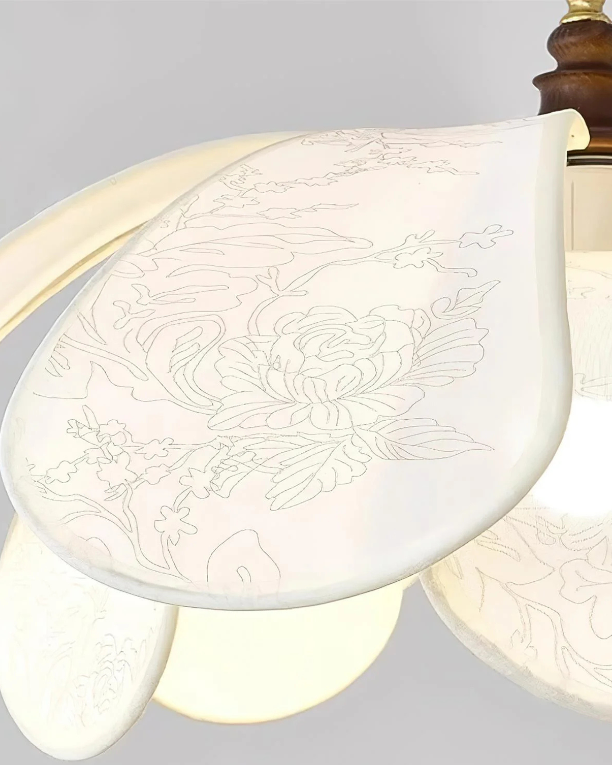 Aurelia Petal Layer Pendant Light With Soft Glow For Bedroom - OpalDwell