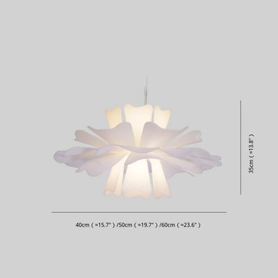 LumaNova White Metal Pendant Lamp for Modern Interiors OpalDwell