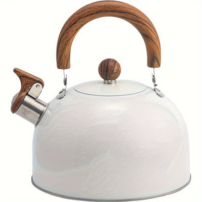 AuricKettle 3L Whistling Kettle With Wooden Handle - OpalDwell