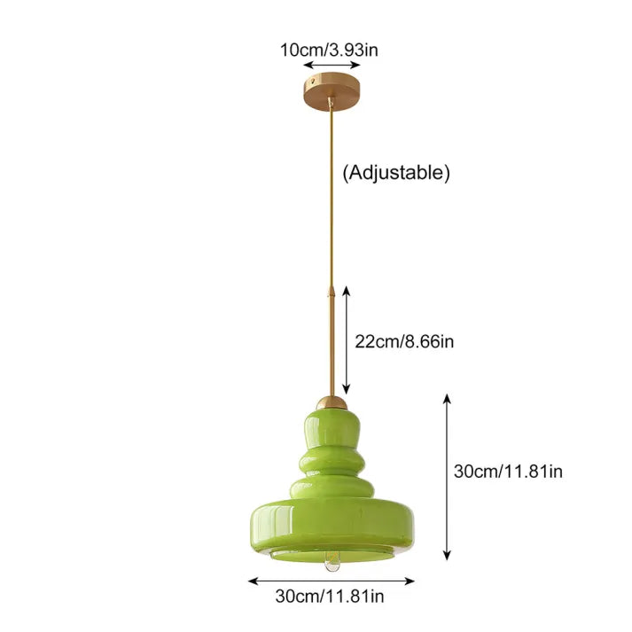 Gourd Glass Pendant Light in Bauhaus Style | OpalDwell - OpalDwell