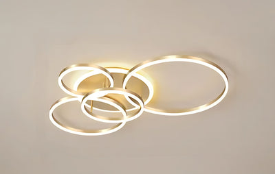 LumenNova Orbit Ring Ceiling Light With Celestial Glow - OpalDwell