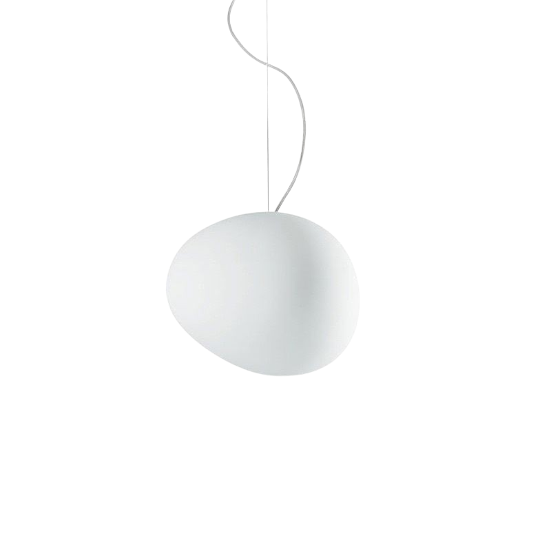 LumaVerde Glass Pendant Light Hand Blown Organic Form OpalDwell