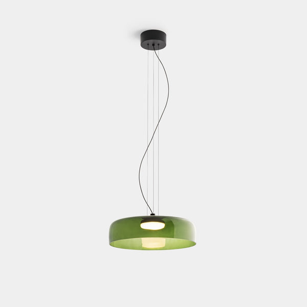 FjordLumen Glass Pendant Light Norwegian Craft Lighting - OpalDwell