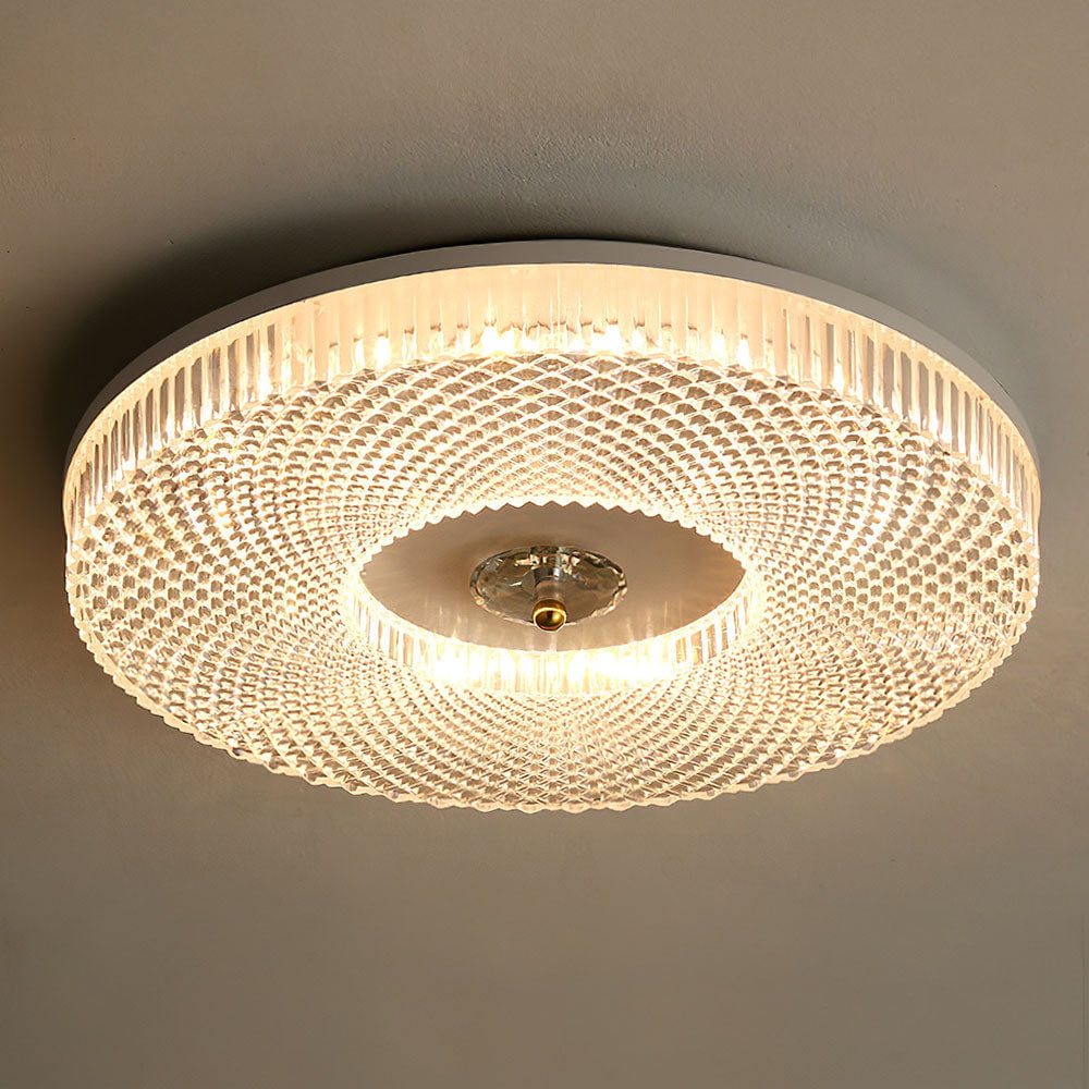 Luminia Slim LED Ceiling Light in Metal & Acrylic Finish OpalDwell