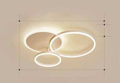 LunaRing LED Ceiling Light with Soft Tranquil Ambient Glow - OpalDwell