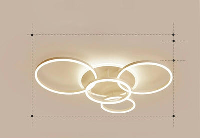 LunaRing LED Ceiling Light with Soft Tranquil Ambient Glow - OpalDwell