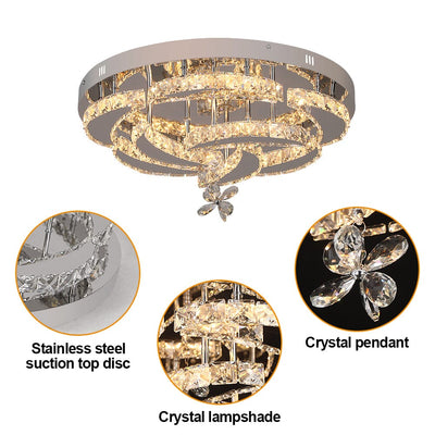 Roselle | Crystal Ceiling Chandelier OpalDwell