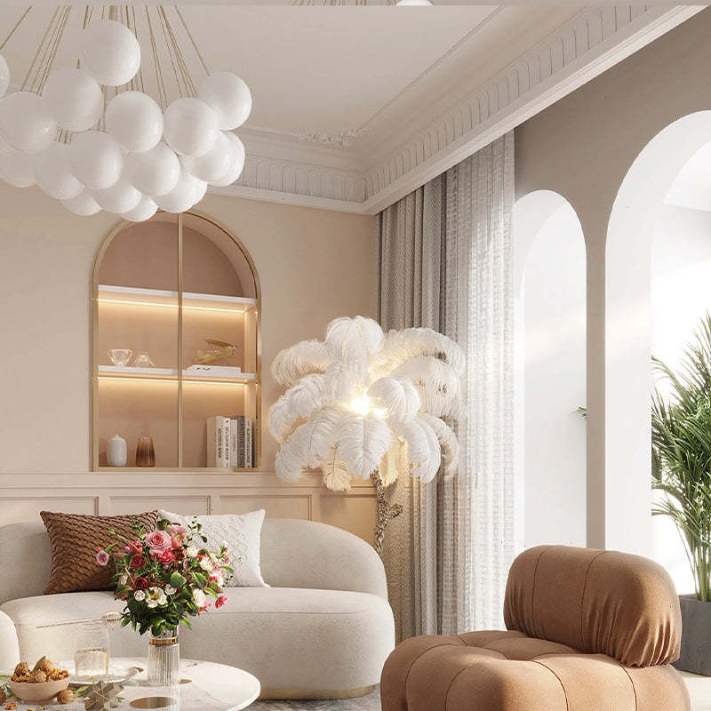 Lumisora Glass and Metal Pendant Light for Living Room - OpalDwell