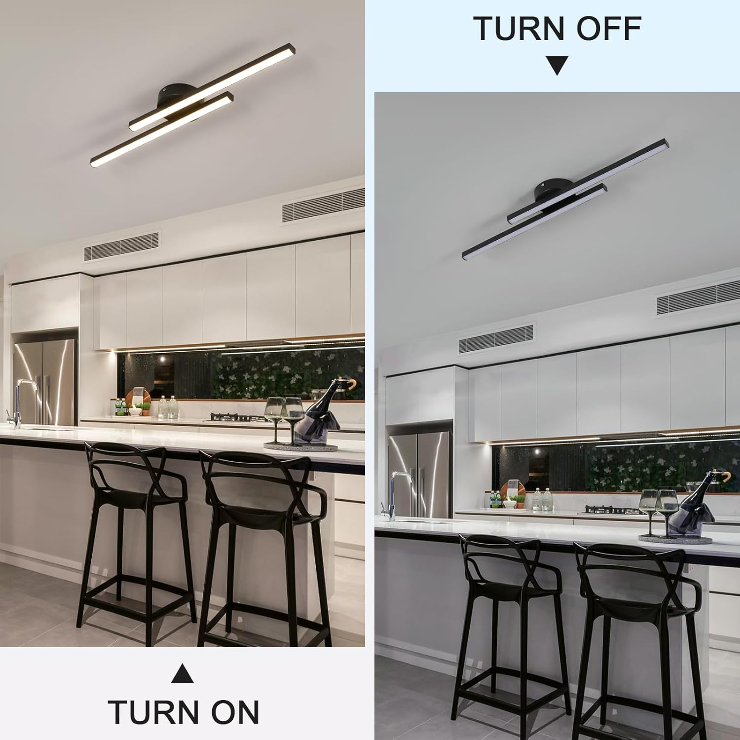 LumenVale Minimalist Aluminum LED Semi Flush Ceiling Light For Living Rooms OpalDwell