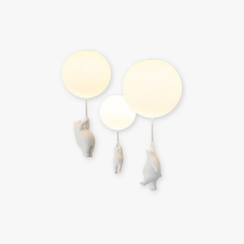BrioBear Balloon Pendant Light for Nurseries and Kids Rooms - OpalDwell