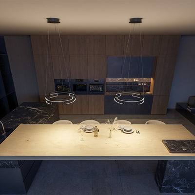 Quorra Steel Pendant Lamp Industrial LED Lighting Series - OpalDwell