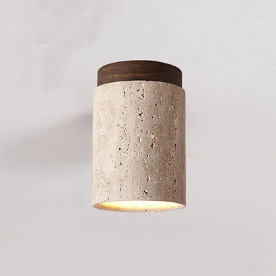 Elara Travertine Chandelier for Hallways and Staircases Modern Recessed Design - OpalDwell