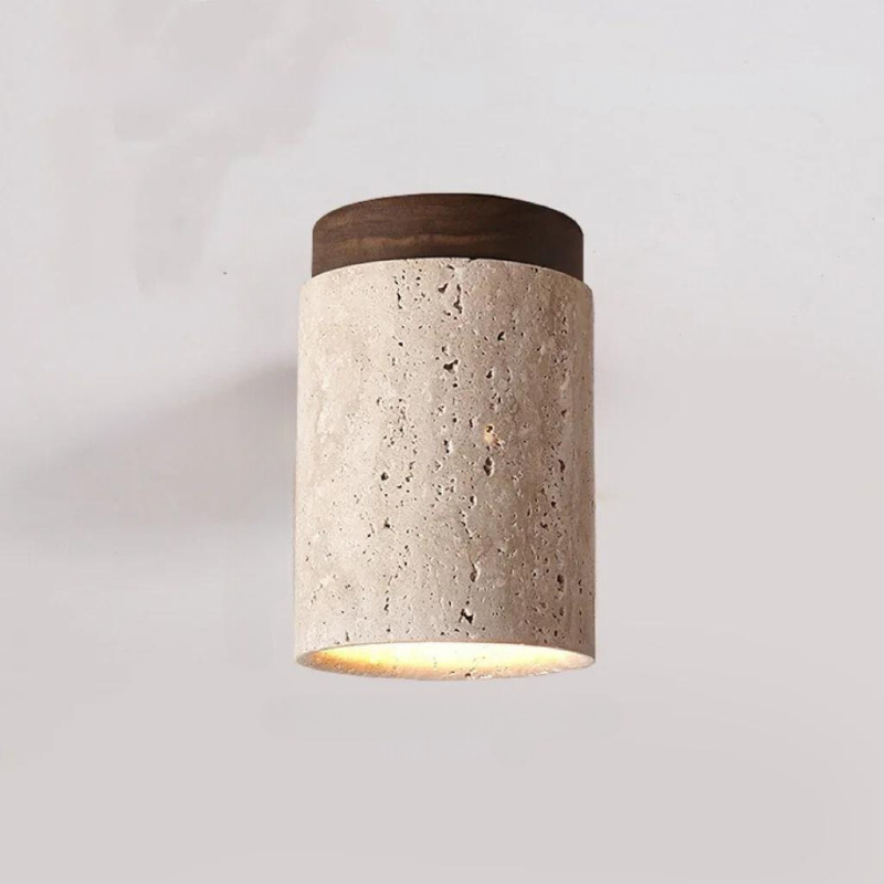 Elara Travertine Chandelier for Hallways and Staircases Modern Recessed Design - OpalDwell