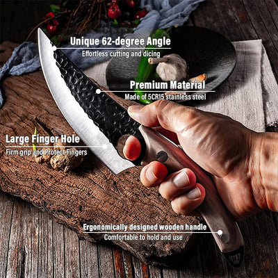 Ariiko Studio Japanese Handmade Chef Knife For Precision Cutting - OpalDwell
