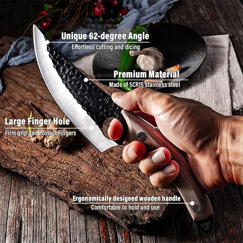 Ariiko Studio Japanese Handmade Chef Knife For Precision Cutting - OpalDwell