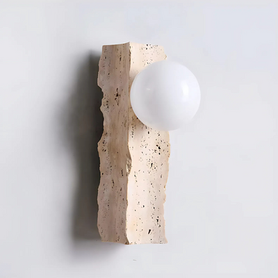 Orion Stone Wall Sconce Handcrafted G9 LED Lighting - OpalDwell