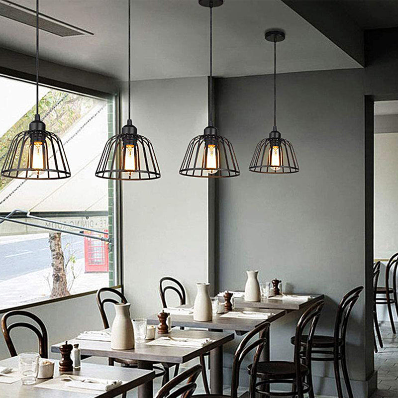 ApexOrb Black Iron Industrial Ceiling Pendant Light - OpalDwell