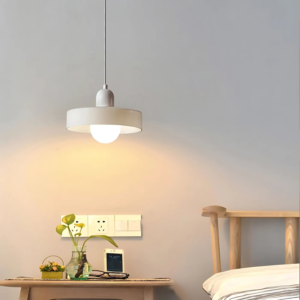 NovaHalo Ceiling Pendant Light With Opal Halo Shade Modern - OpalDwell