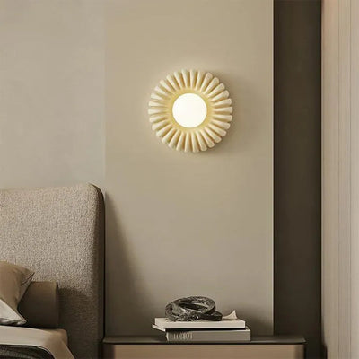 Lyria Resin Wall Lamp Modern Ambient Lighting Soft Glow - OpalDwell
