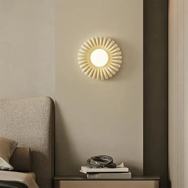 Lyria Resin Wall Lamp Modern Ambient Lighting Soft Glow - OpalDwell