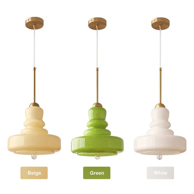 Gourd Glass Pendant Light in Bauhaus Style | OpalDwell - OpalDwell