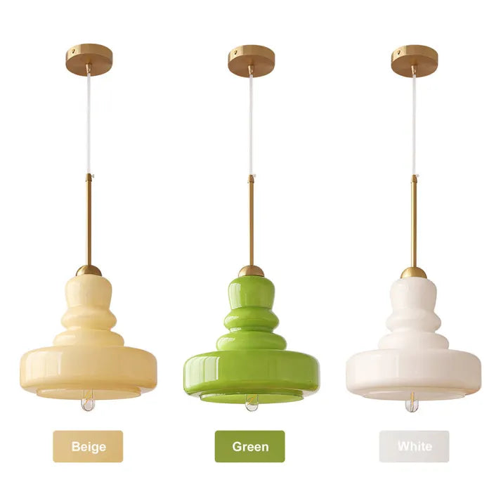 Gourd Glass Pendant Light in Bauhaus Style | OpalDwell - OpalDwell