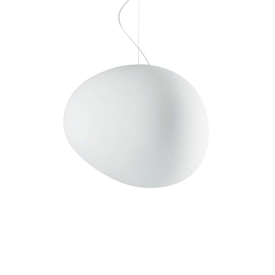 LumaVerde Glass Pendant Light Hand Blown Organic Form OpalDwell