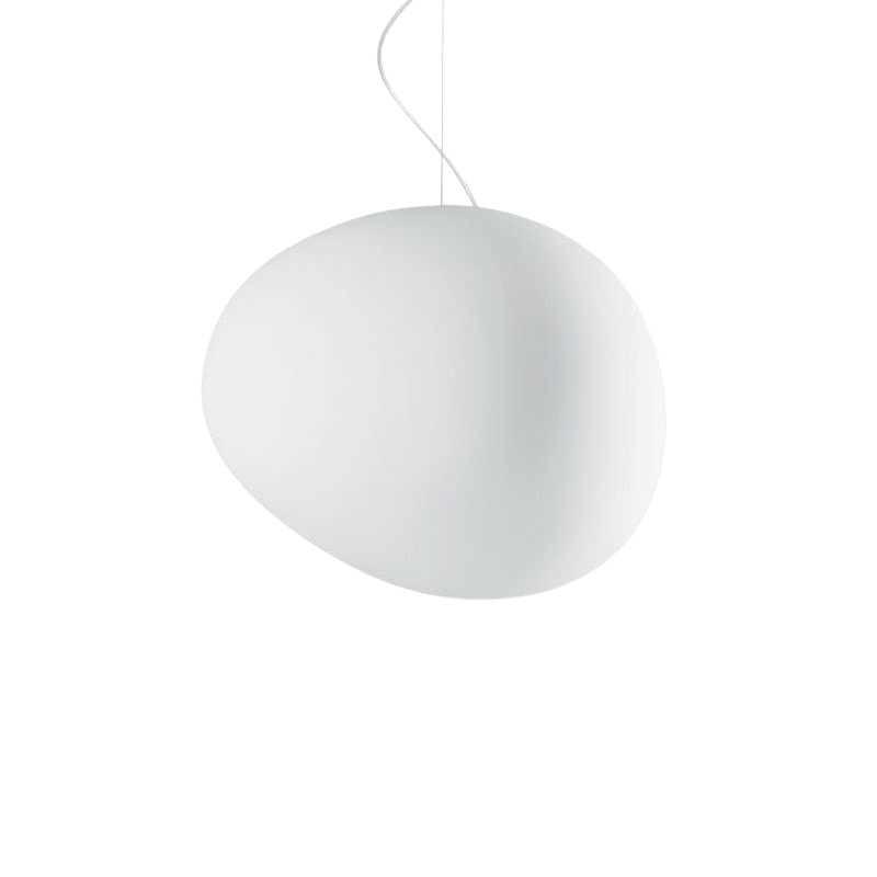 LumaVerde Glass Pendant Light Hand Blown Organic Form OpalDwell