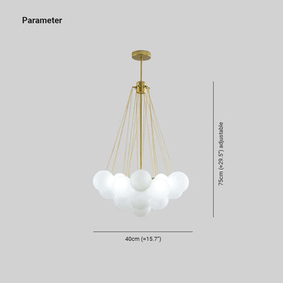 Lumisora Glass and Metal Pendant Light for Living Room - OpalDwell
