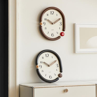 NovaTwist Wall Clock Avant Garde Timepiece for Modern Interiors OpalDwell
