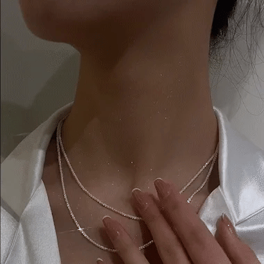 StellarSilk Silver Necklace Set With Minimalist Star Pendant For Day And Evening - OpalDwell