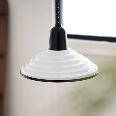 Luminelle Cream Glass Chandelier With Soft Lampshade - OpalDwell