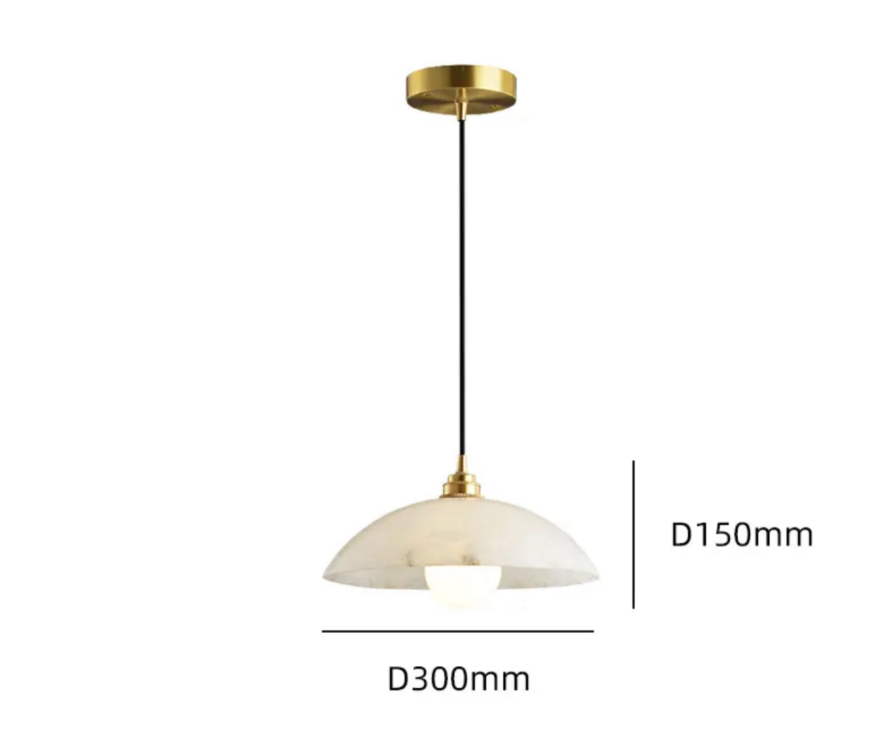 Elara | Alabaster & Marble Hanging Lamps - OpalDwell