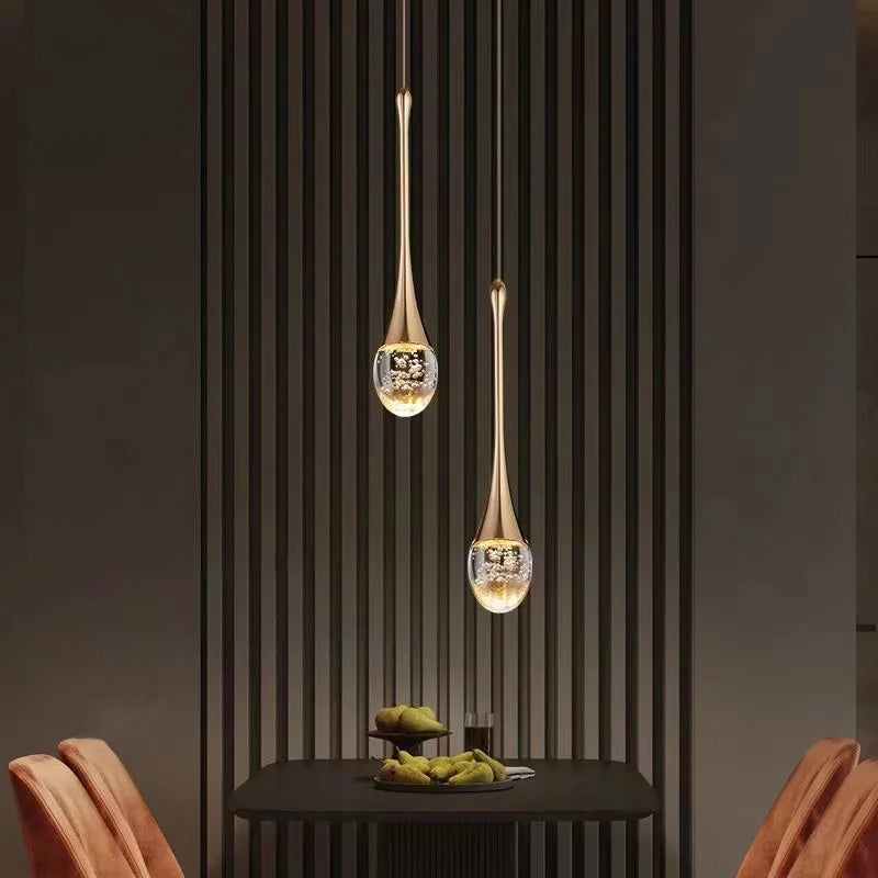 Glass Pendant Light with Warm Glow - Vetra | OpalDwell - OpalDwell
