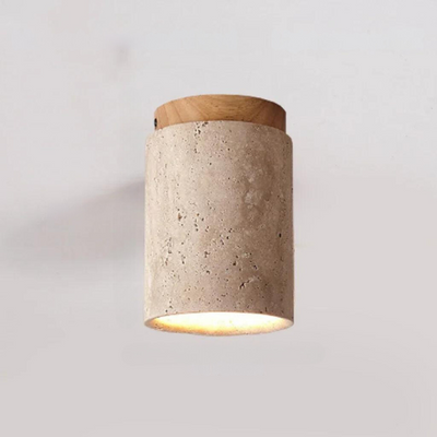 Elara Travertine Chandelier for Hallways and Staircases Modern Recessed Design - OpalDwell
